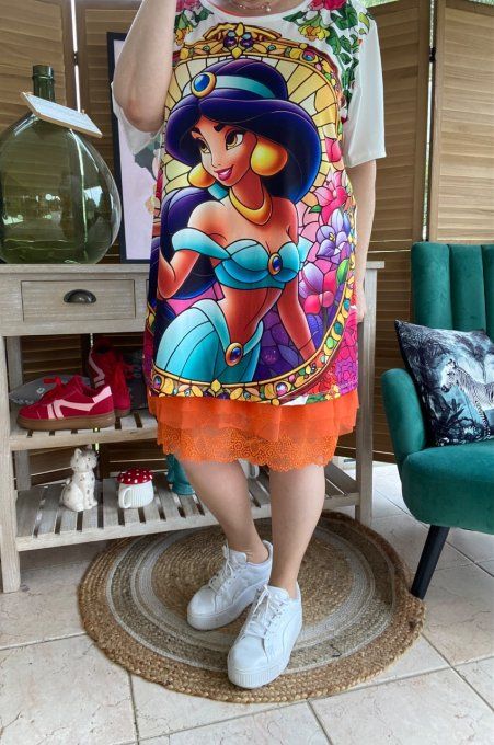 Top ample blanc Princesse Jasmine Aladin  du 40 au 52 
