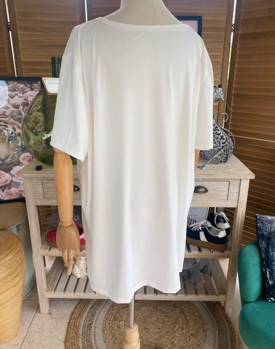Top ample blanc Stitch in Love du 40 au 52