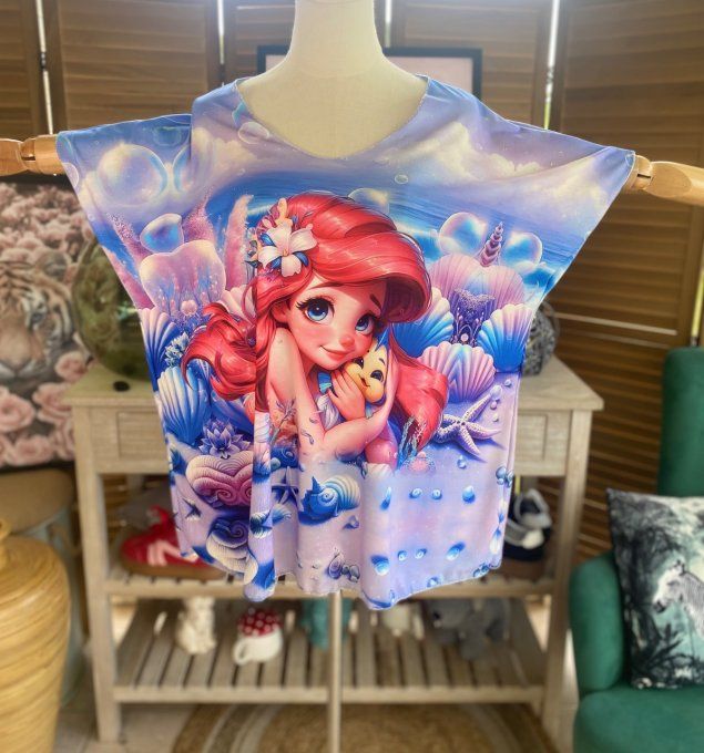Top fin ample lilas parme Ariel la Sirène du 40 au 52