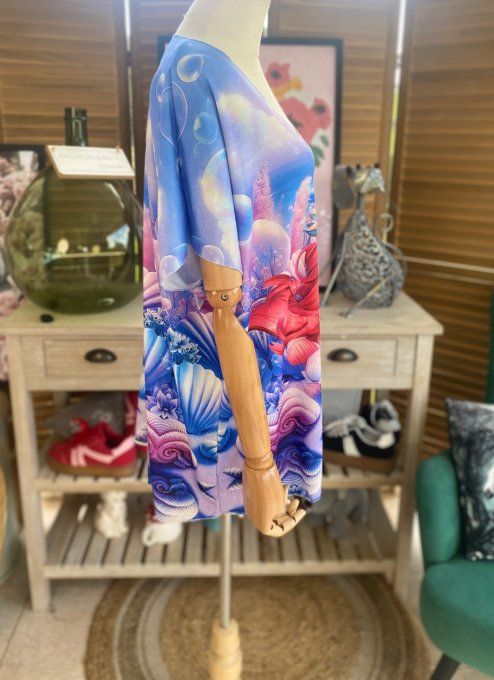 Top fin ample lilas parme Ariel la Sirène du 40 au 52