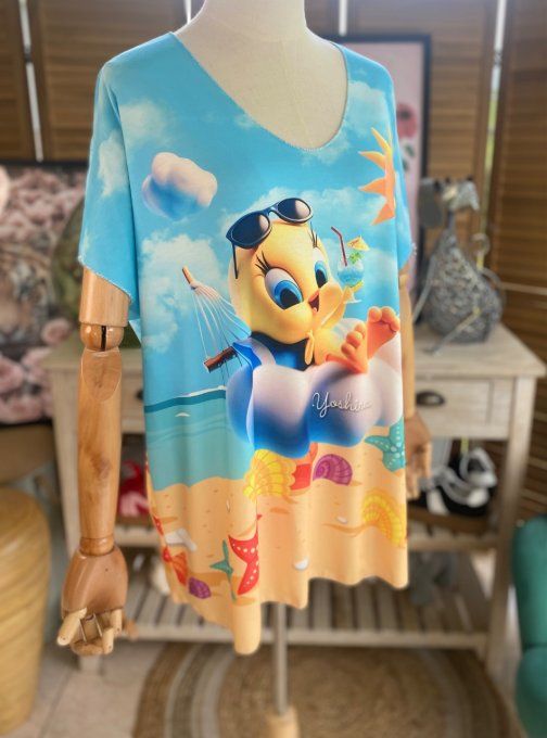 Top fin ample multicolore Titi Summer Holidays du 40 au 52 