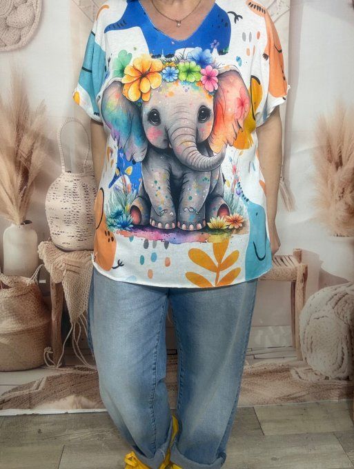 Gilet sans laine oversize bleu ciel étoile argentée dos douceur ++++ du 40 au 56/58 et même + 