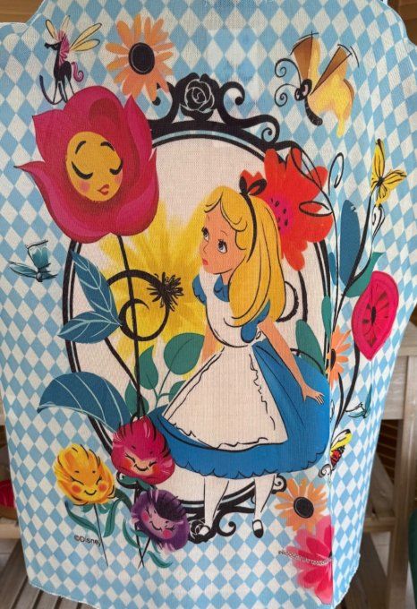 Top fin ample carreaux Alice au Pays des Merveilles du 40 au 52 