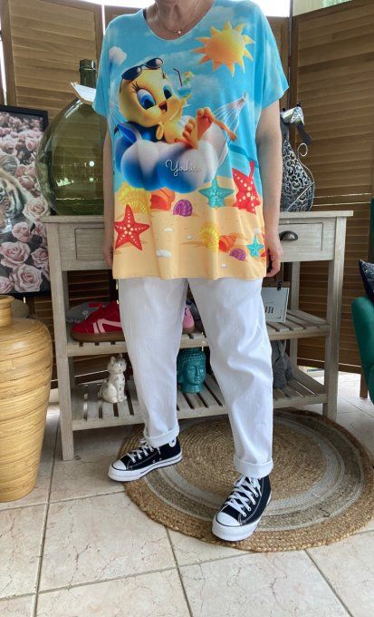 Top fin ample multicolore Titi Summer Holidays du 40 au 52 
