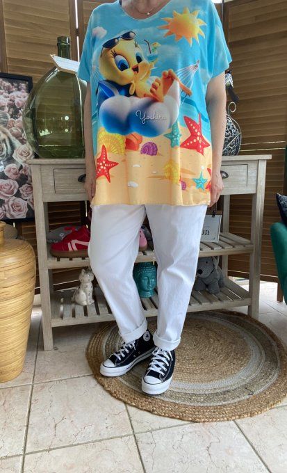 Top fin ample multicolore Titi Summer Holidays du 40 au 52 
