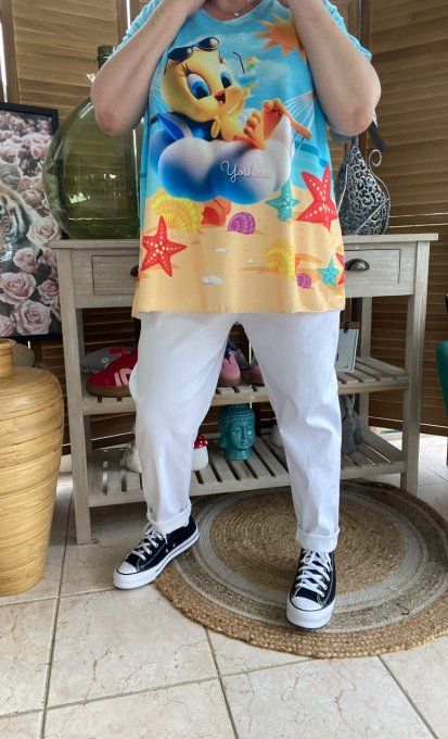 Top fin ample multicolore Titi Summer Holidays du 40 au 52 