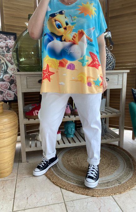 Top fin ample multicolore Titi Summer Holidays du 40 au 52 