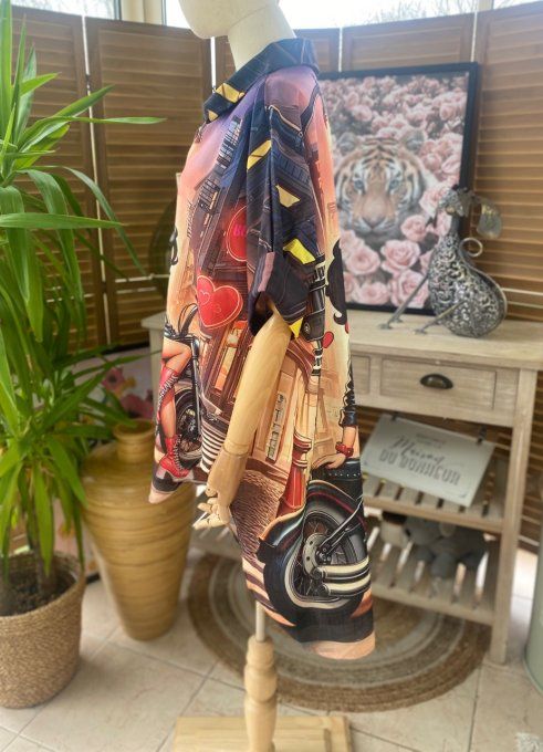 Chemise ample aspect Lin Betty Boop in New York City du 40 au 50