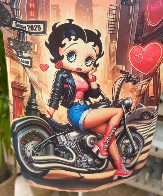 Chemise ample aspect Lin Betty Boop in New York City du 40 au 50
