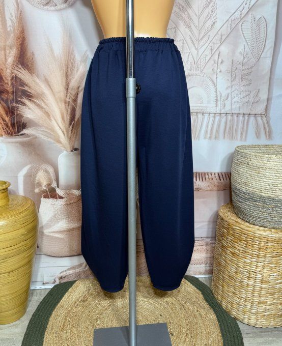 Pantalon Barrel Pants coupe dite "Balloon" marine confort +++ du 38 au 52