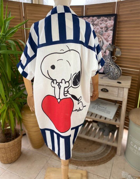 Chemise ample aspect Lin Snoopy du 40 au 50