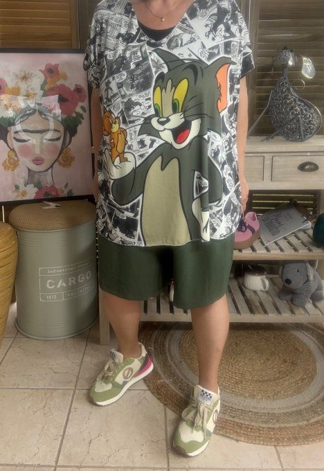 Top fin ample effet BD Comics Retro Tom & Jerry du 40 au 52   