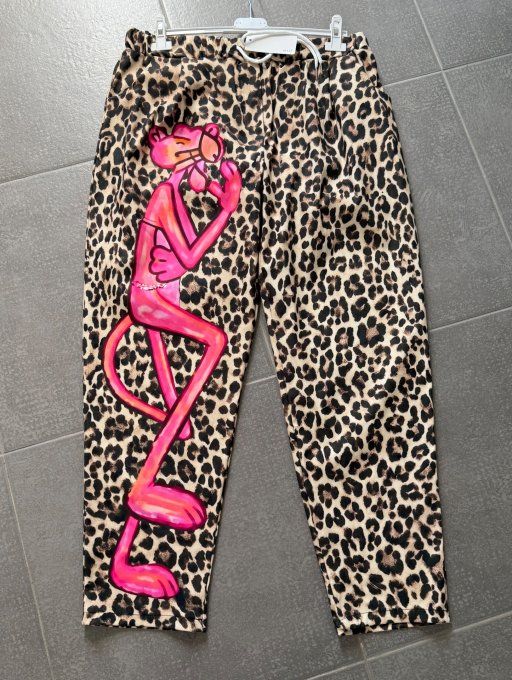 Panta-jogg Léopard La Panthère Rose stretch +++ du 38 au 48/50