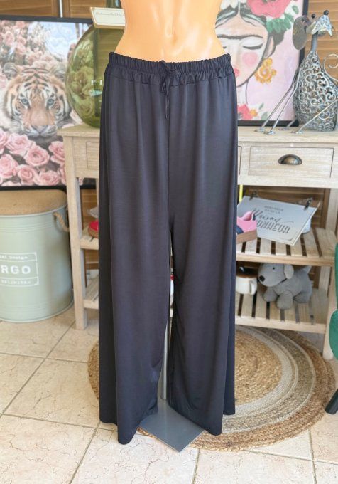 Pantalon Palazzo noir ultra extensible confort +++++ du 40 au 52