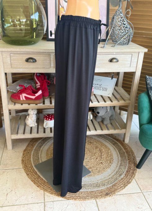 Pantalon Palazzo noir ultra extensible confort +++++ du 40 au 52