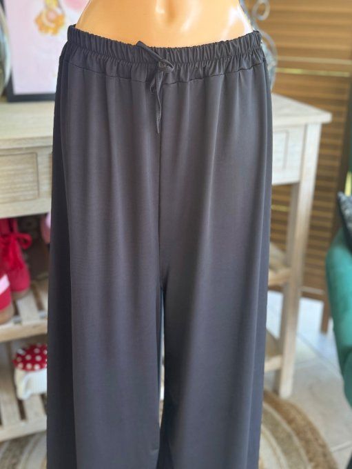 Pantalon Palazzo noir ultra extensible confort +++++ du 40 au 52
