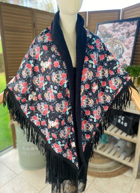 Robe trapèze Amélie ou tunique longue Serpent Python Carla Giannini du 40 au 50