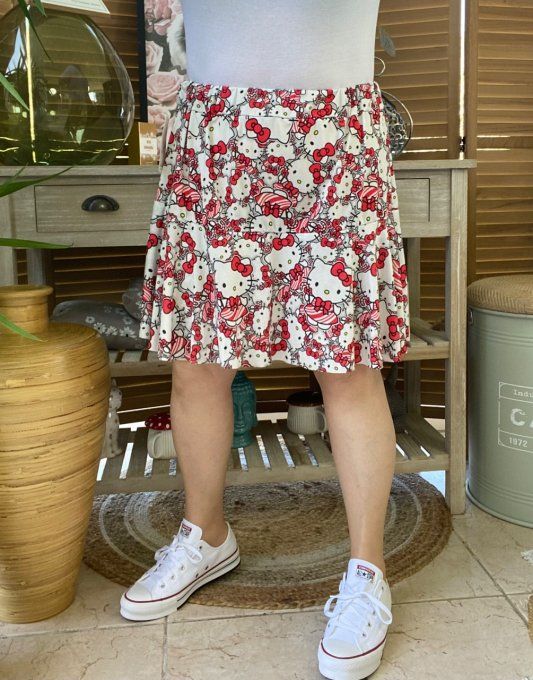 Jupe -short ample Hello Kitty du 38 au 54