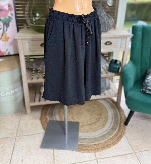 Short long / bermuda court noir confort & douceur ++++ du 38 au 52