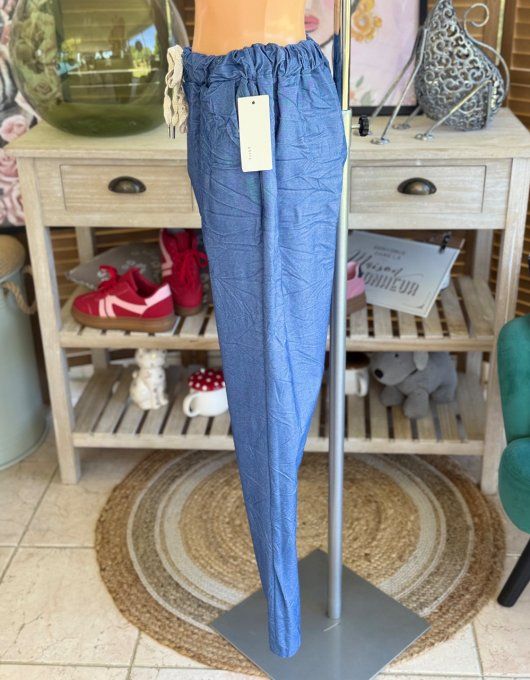 panta jogg  (dit magique) jeans stone fin Snoopy strass argentés du 38 au 48