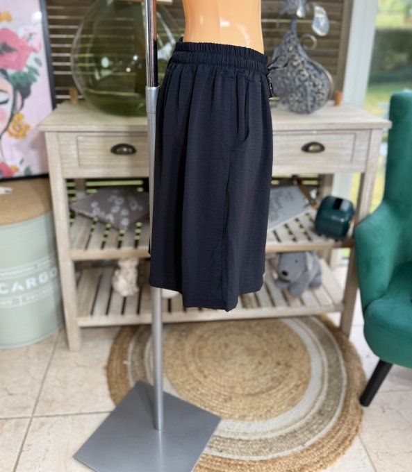 Short long / bermuda court noir confort & douceur ++++ du 38 au 52