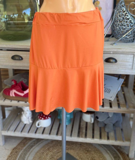 Jupe -short ample orange stretch ++++ du 38 au 54   
