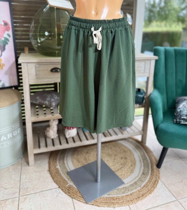 Short long / bermuda court kaki confort & douceur ++++ du 38 au 52 