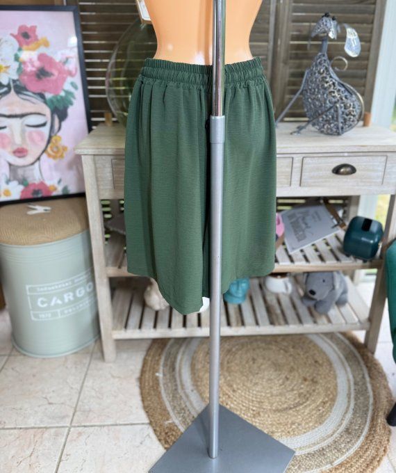 Short long / bermuda court kaki confort & douceur ++++ du 38 au 52 