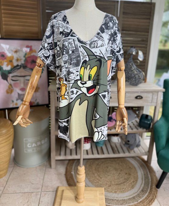 Top fin ample effet BD Comics Retro Tom & Jerry du 40 au 52   