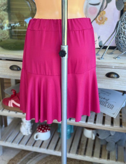Jupe -short ample violet cardinal stretch ++++ du 38 au 54  