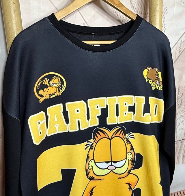 Robe ample noire Garfield American Base-Ball Team n°78 confort ++++ du 38 au 48