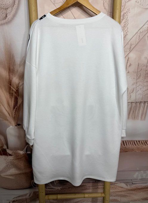 Robe ample blanche Snoopy American Base-Ball Player confort ++++ du 38 au 48 