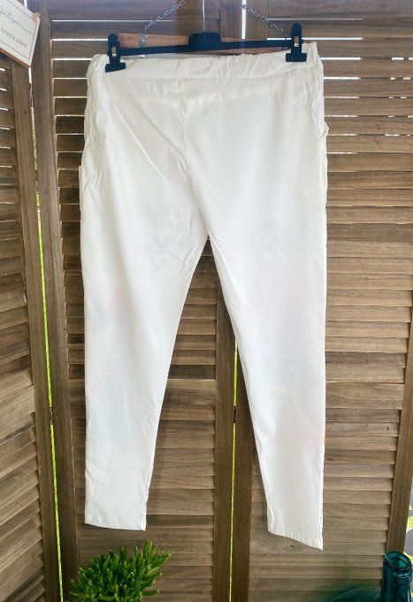 panta jogg (pantalon magique) blanc Popeye Olive extensible confort ++ du 38 au 46/48 