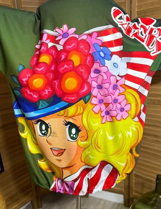 Sweat fin à capuche long multicolore Au Pays de Candy du 40 au 52/54