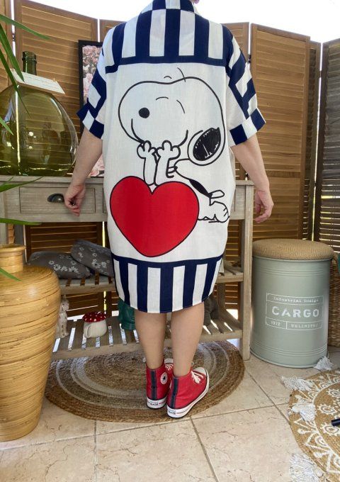 Chemise ample aspect Lin Snoopy du 40 au 50