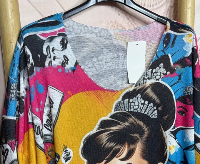 Top manches longues Audrey Hepburn in New York Pop Art du 40 au 50/52 