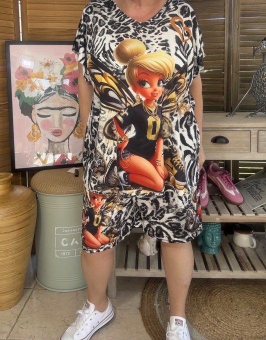 Ensemble short + top La Fée Clochette Modern Fashion Girl du 38 au 50/52 