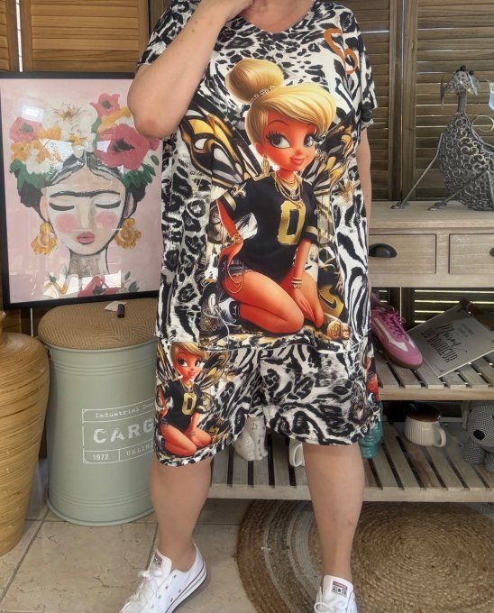 Ensemble short + top La Fée Clochette Modern Fashion Girl du 38 au 50/52 