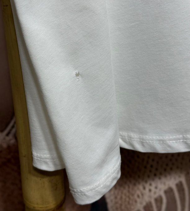 AVEC DEFAUT !!! Tee-shirt écru Betty Boop Léopard du 42 au 52/54 