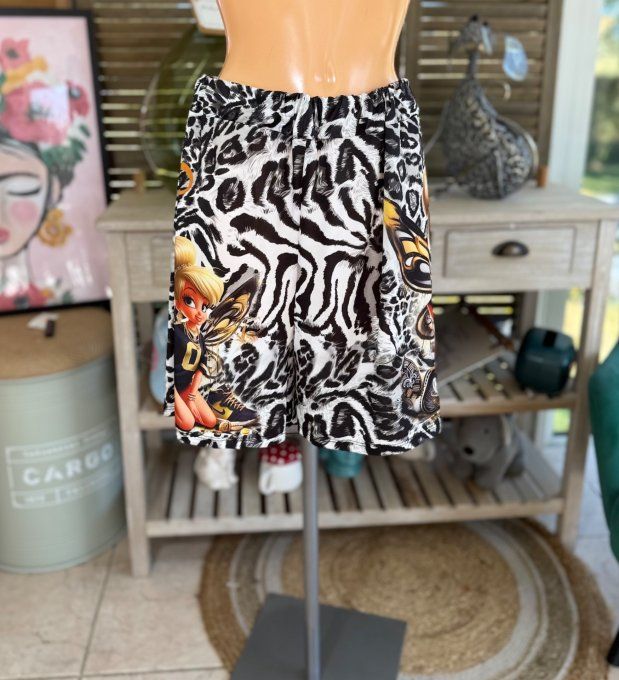 Ensemble short + top La Fée Clochette Modern Fashion Girl du 38 au 50/52 