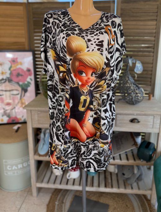 Ensemble short + top La Fée Clochette Modern Fashion Girl du 38 au 50/52 