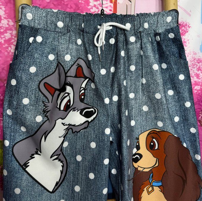 Bermuda / short long effet jeans stone grisé La Belle et le Clochard stretch ++ du 38 au 50/52 -