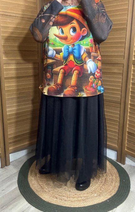 Pull fin ample multicolore malicieux Pinocchio douceur +++ du 40 au 52