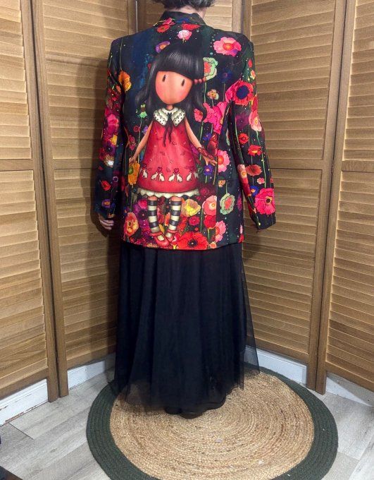Veste blazer toute doublée Fillette Gorjuss & Flowers du 38 au 46 et même + 
