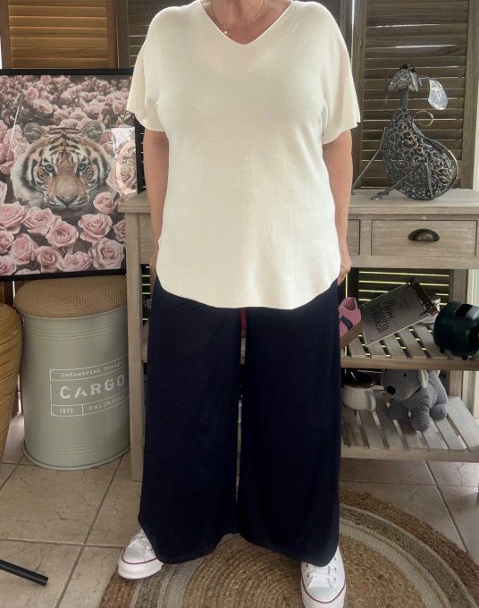Pantalon Palazzo marine ultra extensible confort +++++ du 40 au 52