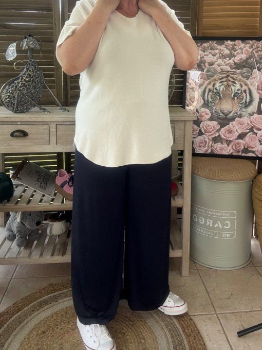 Pantalon Palazzo marine ultra extensible confort +++++ du 40 au 52