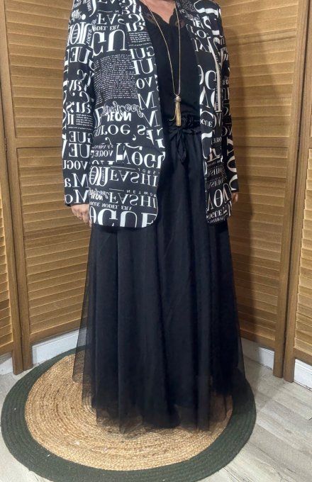 Veste blazer toute doublée Marylin Monroe Newspapers du 38 au 46 et même +