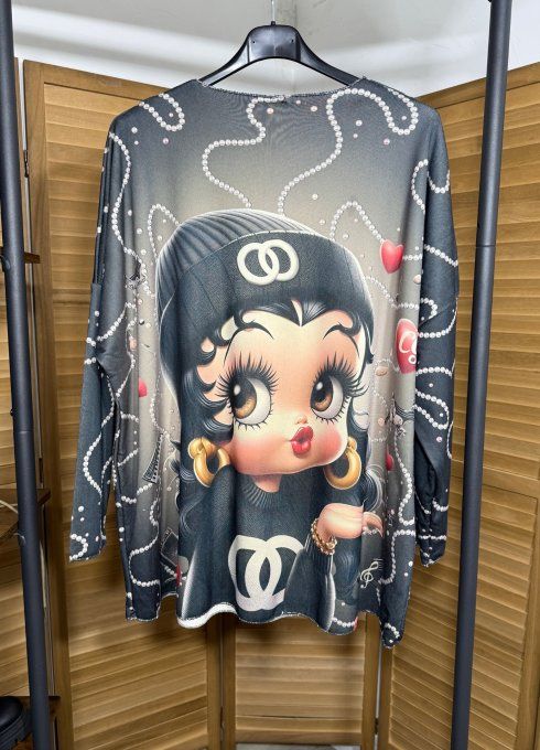 Ensemble Cocooning ou pyjama Betty Boop Fashion CC polaire confort +++ du 40 au 52/54