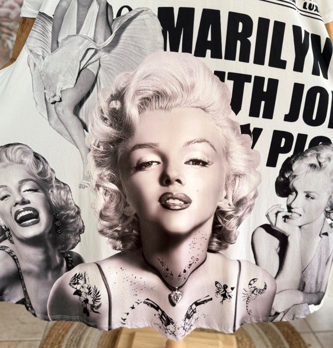 Robe trapèze longue ample blanche Marylin Monroe rétro chic du 42 au 54/56 et + 