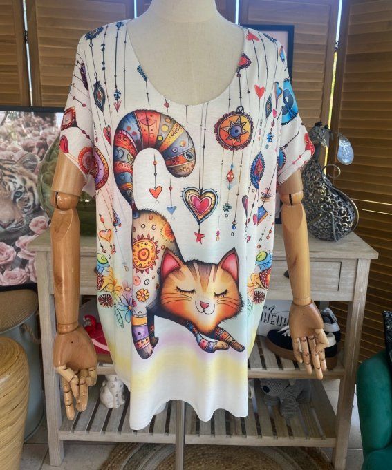 pull ample sans laine Armelle rouille col V douceur +++ étoile strass argentés du 40 au 50